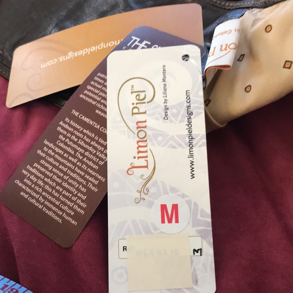 Limon piel Boho belt NWT artisan belt made in Colombia - Picture 8 of 11